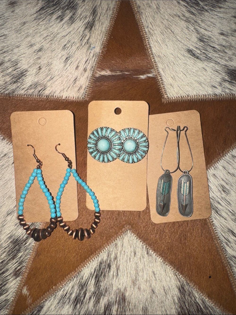 Turquoise Western Women’s Earring Set